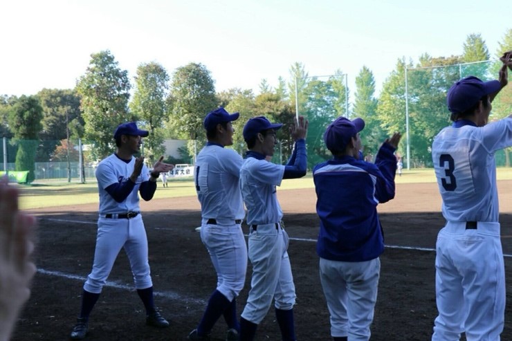 Photo of active baseball team members at the Deaf School